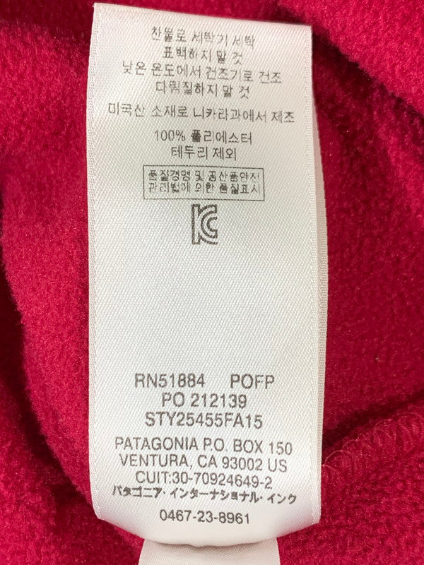 【中古品】【メンズ】 patagonia パタゴニア SYNCHILLA SNAP-T 25455 15年製 シンチラ スナップT プルオーバー トップス 144-260217-yn-09-min サイズ：WOMEN'S L カラー：ピンクレッド 万代Net店