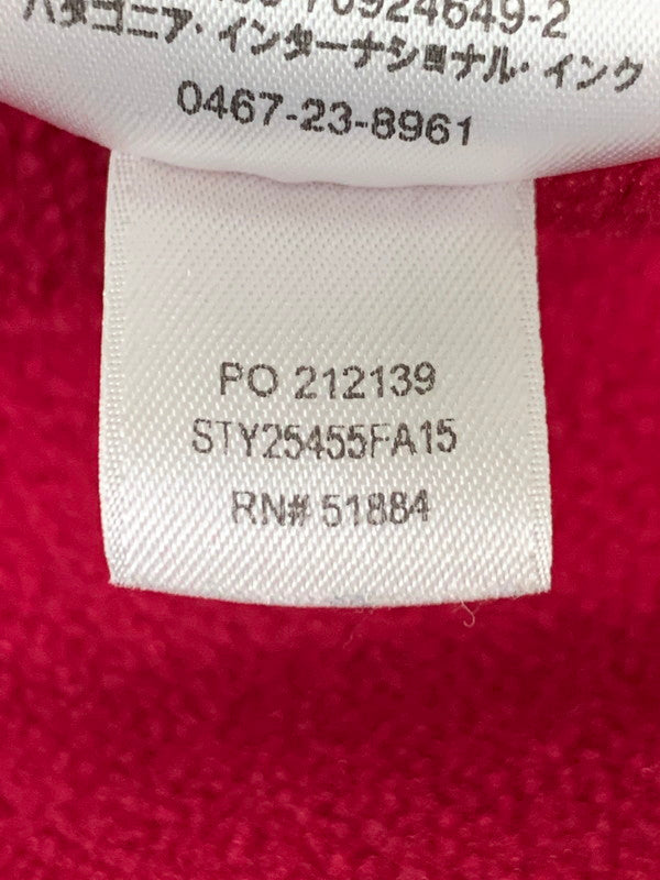 【中古品】【メンズ】 patagonia パタゴニア SYNCHILLA SNAP-T 25455 15年製 シンチラ スナップT プルオーバー トップス 144-260217-yn-09-min サイズ：WOMEN'S L カラー：ピンクレッド 万代Net店