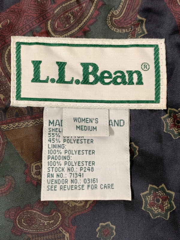 【中古品】【レディース】 L.L.BEAN エルエルビーン QUILTING JACKET キルティング ジャケット 上着 アウター 169-260812-hu-16-min サイズ：M カラー：グリーン 万代Net店