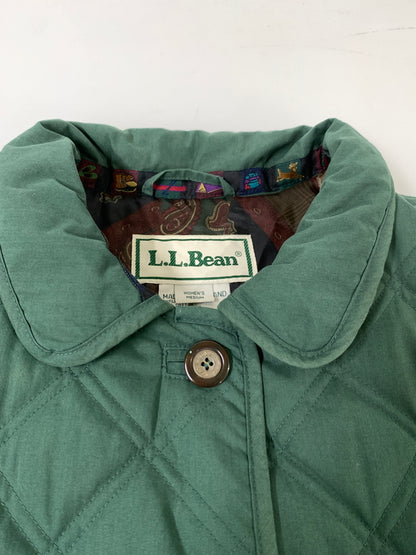 【中古品】【レディース】 L.L.BEAN エルエルビーン QUILTING JACKET キルティング ジャケット 上着 アウター 169-260812-hu-16-min サイズ：M カラー：グリーン 万代Net店