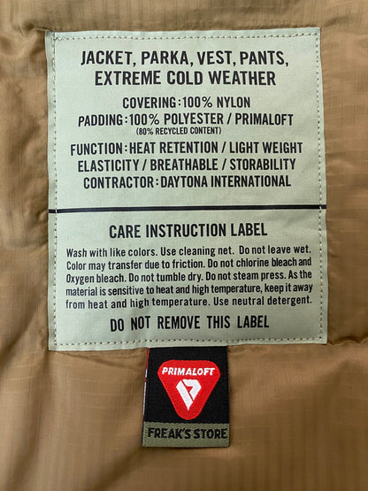 【中古品】【メンズ】 FREAK'S STORE フリークスストア LEVEL7 PRIMALOFT 中綿 ジャケット 223-1516 レベルセブン プリマロフト ジャケット メンズ アウター 147-260220-em-59-min サイズ：M カラー：オークル 万代Net店