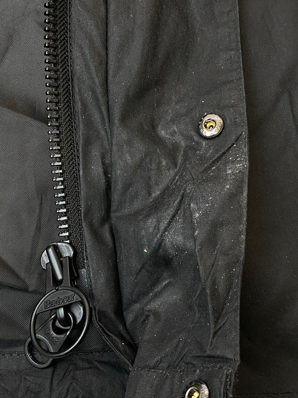 【中古品】【メンズ】 BARBOUR × KAPTAIN SUNSHINE BIG TRANSPORTER HOODY JACKET バブアー キャプテンサンシャイン ビッグ トランスポーター フーディー ジャケット アウター 144-260217-yn-24-min サイズ：36” カラー：ブラック 万代Net店