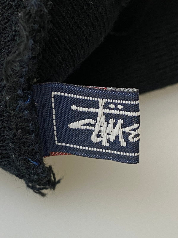 【中古品】【メンズ】 STUSSY ステューシー 90's BASIC LOGO BEANIE 90年代 ベーシックロゴ ビーニー 帽子 ニットキャップ 185-260222-kk-38-min サイズ：F カラー：ブラック 万代Net店