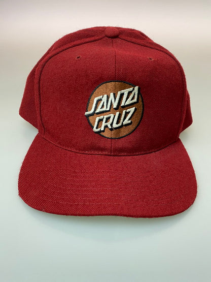【中古品】【メンズ】 SANTACRUZ サンタクルーズ 90's LOGO SNAP BACK CAP 90年代 ロゴ スナップバックキャップ 帽子 185-260222-kk-36-min サイズ：ONE カラー：レッド 万代Net店
