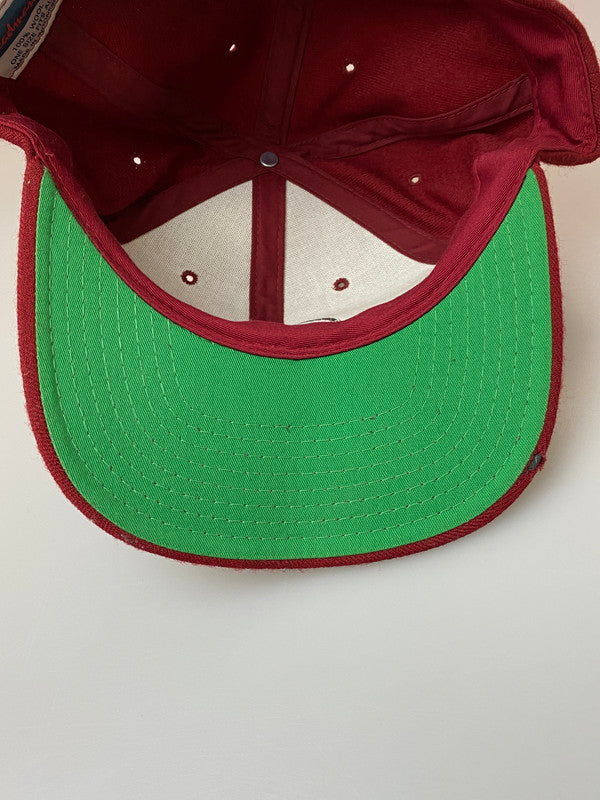 【中古品】【メンズ】 SANTACRUZ サンタクルーズ 90's LOGO SNAP BACK CAP 90年代 ロゴ スナップバックキャップ 帽子 185-260222-kk-36-min サイズ：ONE カラー：レッド 万代Net店
