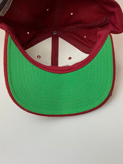 【中古品】【メンズ】 SANTACRUZ サンタクルーズ 90's LOGO SNAP BACK CAP 90年代 ロゴ スナップバックキャップ 帽子 185-260222-kk-36-min サイズ：ONE カラー：レッド 万代Net店