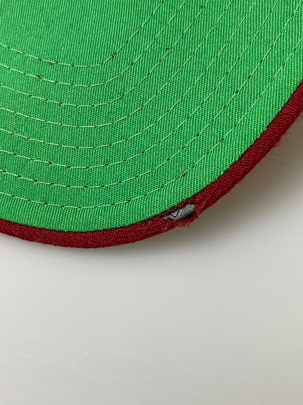 【中古品】【メンズ】 SANTACRUZ サンタクルーズ 90's LOGO SNAP BACK CAP 90年代 ロゴ スナップバックキャップ 帽子 185-260222-kk-36-min サイズ：ONE カラー：レッド 万代Net店