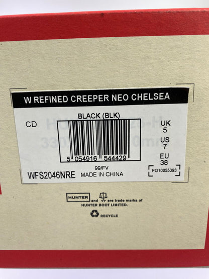 【中古美品】【メンズ】 HUNTER ハンター WFS2046NRE W REFINED CREEPER NEO CHELSEA レインブーツ 靴 シューズ 167-260223-AS-5-min サイズ：UK5 カラー：ブラック 万代Net店