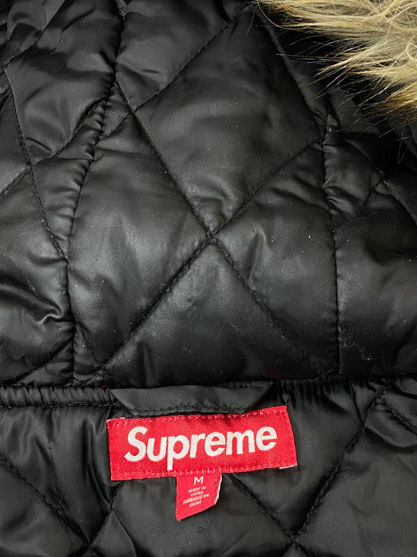 【中古品】【メンズ】 Supreme シュプリーム 25SS BANDANA JACQUARD DENIM HOODED WORK JACKET バンダナ ジャカード デニム フーディー ワーク ジャケット アウター 149-260222-SH-02-min サイズ：M カラー：ブラック 万代Net店