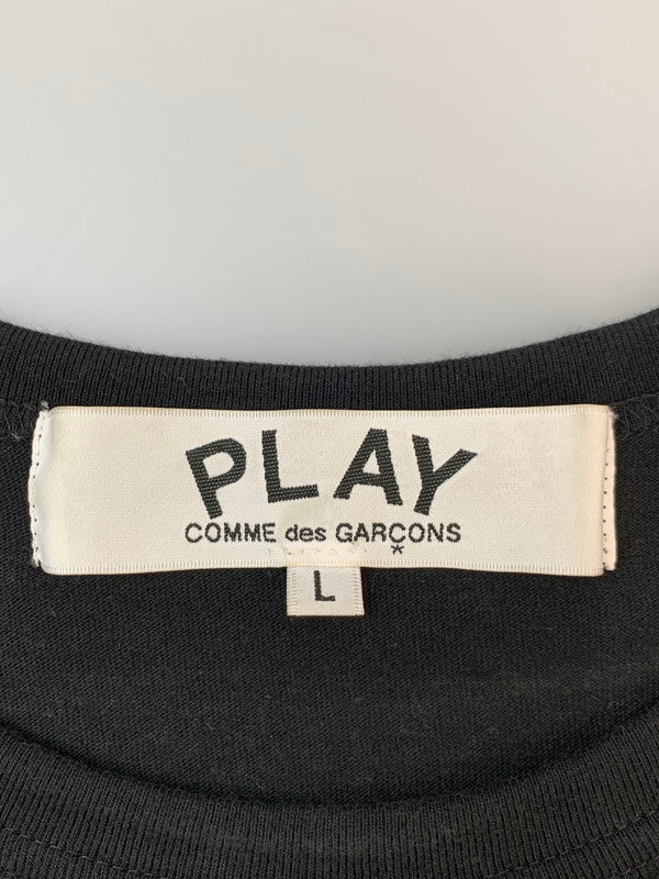 【中古品】【メンズ】 PLAY COMME DES GARCONS プレイ コム デ ギャルソン MINI HEART T-SHIRT ミニハート Tシャツ AX-T108 メンズ 半袖 ショートスリーブ 140-260703-hu-21-min サイズ：L カラー：ブラック 万代Net店
