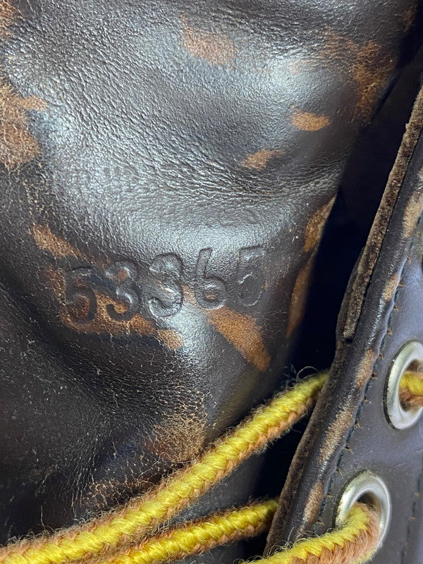 【中古品】【メンズ】 RED WING レッドウィング 刺繍羽タグ クラシックラウンド ショート ブーツ 靴 シューズ 164-260223-AS-4-min サイズ：7 1/2 カラー：ブラウン 万代Net店