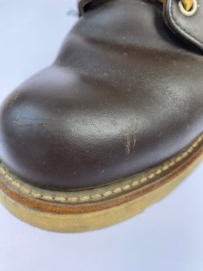 【中古品】【メンズ】 RED WING レッドウィング 刺繍羽タグ クラシックラウンド ショート ブーツ 靴 シューズ 164-260223-AS-4-min サイズ：7 1/2 カラー：ブラウン 万代Net店