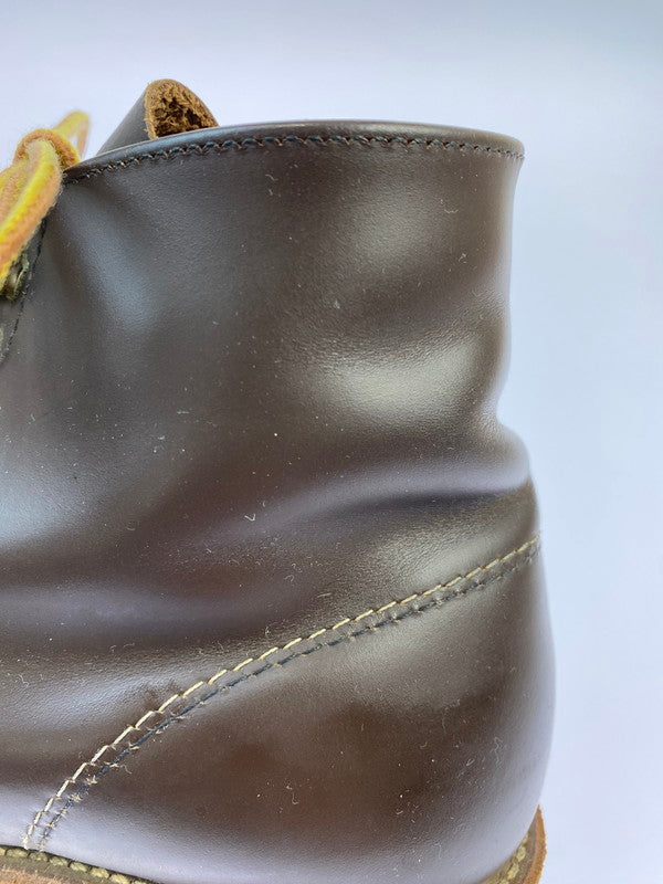 【中古品】【メンズ】 RED WING レッドウィング 刺繍羽タグ クラシックラウンド ショート ブーツ 靴 シューズ 164-260223-AS-4-min サイズ：7 1/2 カラー：ブラウン 万代Net店
