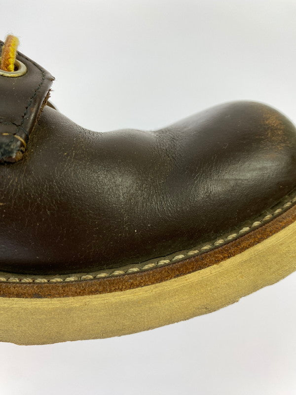 【中古品】【メンズ】 RED WING レッドウィング 刺繍羽タグ クラシックラウンド ショート ブーツ 靴 シューズ 164-260223-AS-4-min サイズ：7 1/2 カラー：ブラウン 万代Net店