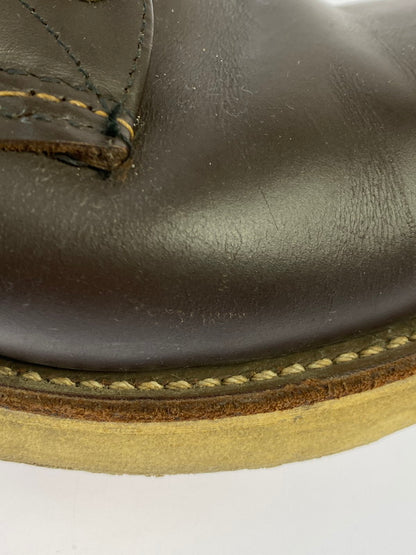 【中古品】【メンズ】 RED WING レッドウィング 刺繍羽タグ クラシックラウンド ショート ブーツ 靴 シューズ 164-260223-AS-4-min サイズ：7 1/2 カラー：ブラウン 万代Net店