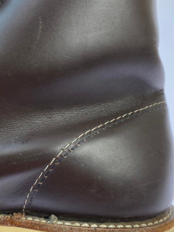 【中古品】【メンズ】 RED WING レッドウィング 刺繍羽タグ クラシックラウンド ショート ブーツ 靴 シューズ 164-260223-AS-4-min サイズ：7 1/2 カラー：ブラウン 万代Net店