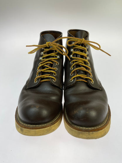 【中古品】【メンズ】 RED WING レッドウィング 刺繍羽タグ クラシックラウンド ショート ブーツ 靴 シューズ 164-260223-AS-4-min サイズ：7 1/2 カラー：ブラウン 万代Net店
