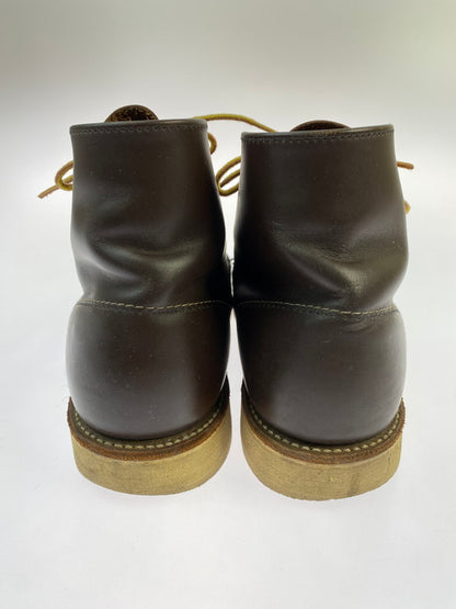 【中古品】【メンズ】 RED WING レッドウィング 刺繍羽タグ クラシックラウンド ショート ブーツ 靴 シューズ 164-260223-AS-4-min サイズ：7 1/2 カラー：ブラウン 万代Net店