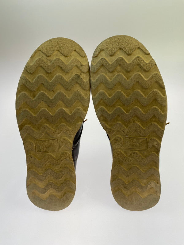 【中古品】【メンズ】 RED WING レッドウィング 刺繍羽タグ クラシックラウンド ショート ブーツ 靴 シューズ 164-260223-AS-4-min サイズ：7 1/2 カラー：ブラウン 万代Net店