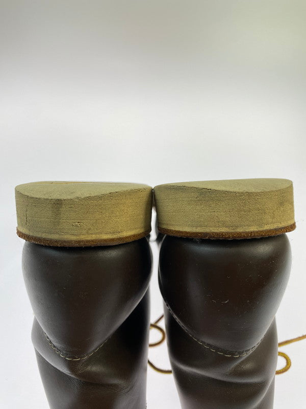 【中古品】【メンズ】 RED WING レッドウィング 刺繍羽タグ クラシックラウンド ショート ブーツ 靴 シューズ 164-260223-AS-4-min サイズ：7 1/2 カラー：ブラウン 万代Net店