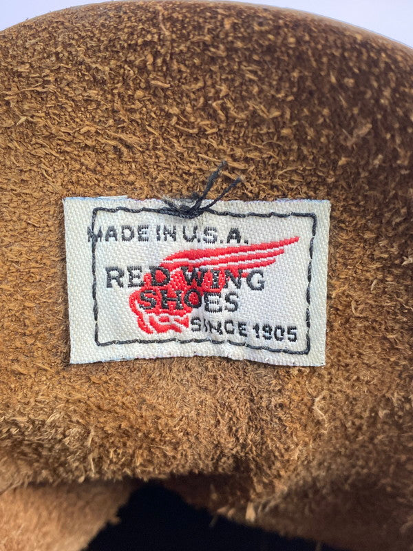 【中古品】【メンズ】 RED WING レッドウィング 刺繍羽タグ クラシックラウンド ショート ブーツ 靴 シューズ 164-260223-AS-4-min サイズ：7 1/2 カラー：ブラウン 万代Net店
