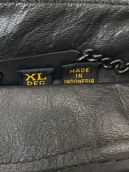 【中古品】【メンズ】 HARLEY DAVIDSON ハーレーダビッドソン LEATHER JACKET レザージャケット 本皮 アウター 145-260222-SH-09-min サイズ：XL カラー：ブラック 万代Net店