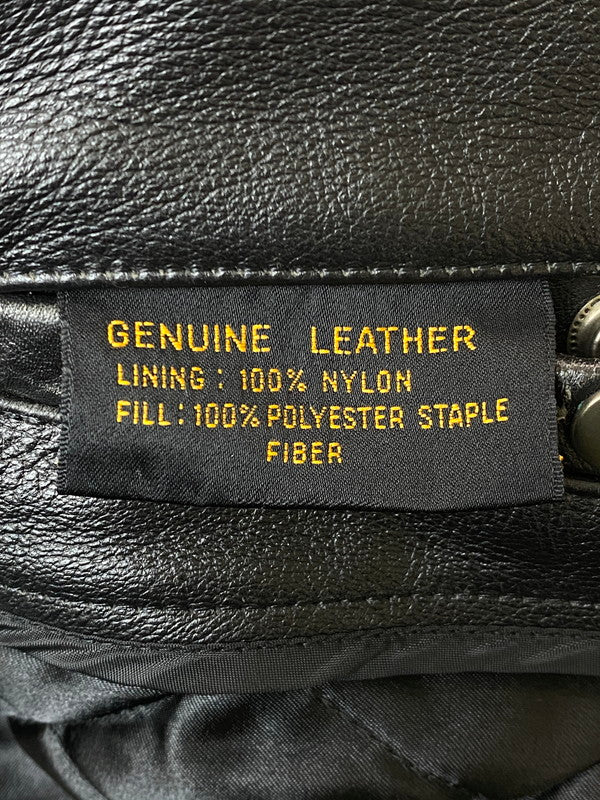 【中古品】【メンズ】 HARLEY DAVIDSON ハーレーダビッドソン LEATHER JACKET レザージャケット 本皮 アウター 145-260222-SH-09-min サイズ：XL カラー：ブラック 万代Net店