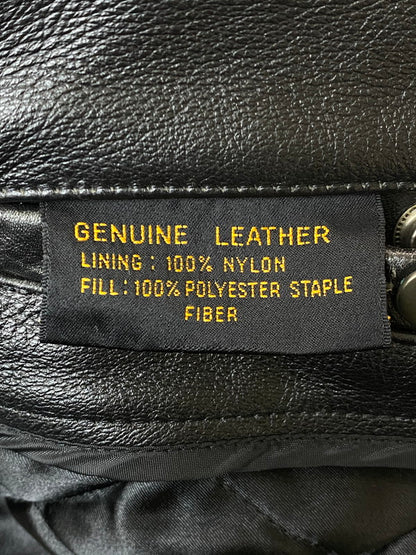 【中古品】【メンズ】 HARLEY DAVIDSON ハーレーダビッドソン LEATHER JACKET レザージャケット 本皮 アウター 145-260222-SH-09-min サイズ：XL カラー：ブラック 万代Net店
