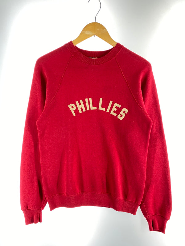 【中古品】【メンズ】 MOSS CREEK TRADER モスクリークトレーダー 80S PHILLIES SWEATSHIRT スウェット トレーナー ヴィンテージ 146-260718-AS-53-min サイズ：不明 下記参照 カラー：レッド 万代Net店