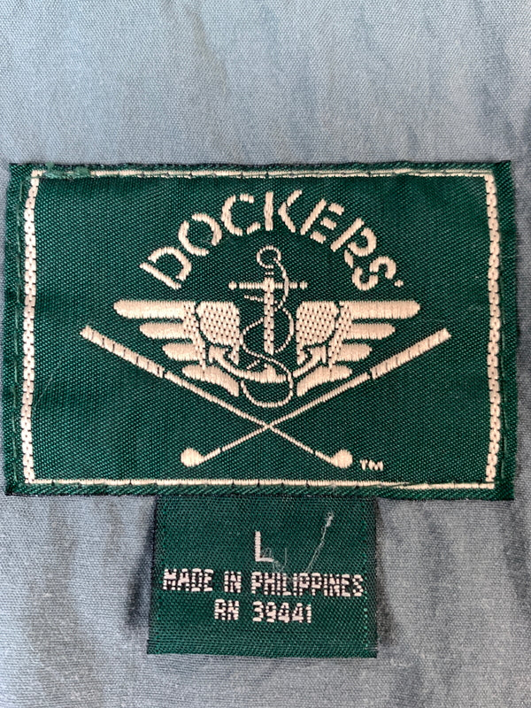 【中古品】【メンズ】 DOCKERS ドッカーズ 90S NYLON JACKET 90年代 ナイロン ジャケット アウター 146-260804-hu-33-min サイズ：L カラー：ネイビー 万代Net店
