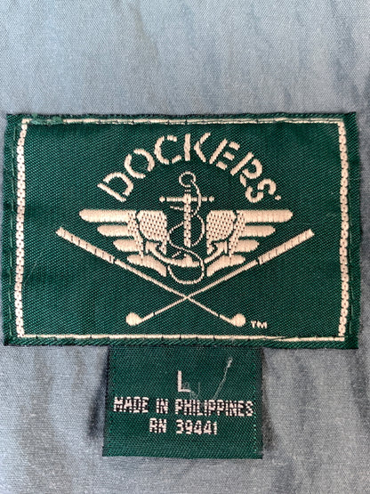 【中古品】【メンズ】 DOCKERS ドッカーズ 90S NYLON JACKET 90年代 ナイロン ジャケット アウター 146-260804-hu-33-min サイズ：L カラー：ネイビー 万代Net店