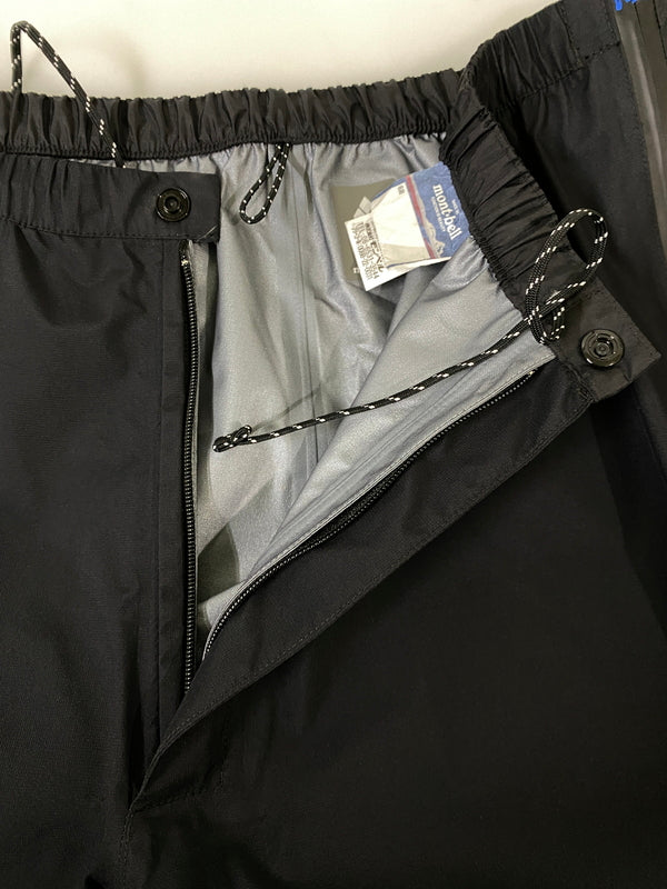 【中古品】【メンズ】 MONT‐BELL モンベル GORE-TEX NYLON RAIN PANTS BLACK ゴアテックス ナイロン レインパンツ ブラック 1128726 メンズ ボトムス 155-260702-hu-39-min サイズ：Ｌ-Ｓ カラー：ブラック 万代Net店