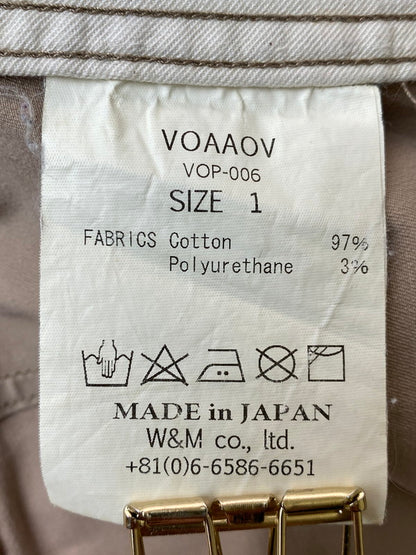 【中古品】【メンズ】 VOAAOV ヴォアーブ COTTON PANTS VOP-006 151-260222-SH-17-min サイズ：1 カラー：ベージュ 万代Net店