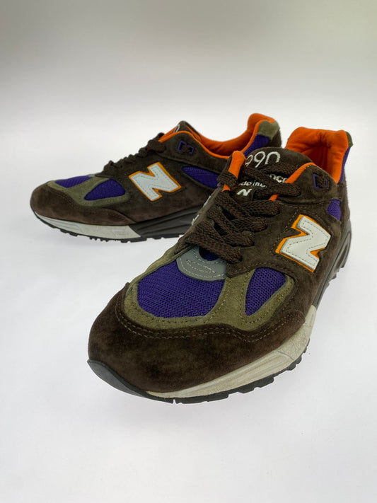 【中古品】【メンズ】 NEW BALANCE ニューバランス M990BR2 靴 シューズ スニーカー 162-260223-AS-2-min サイズ：26cm カラー：ブラウン/パープル/オレンジ 万代Net店
