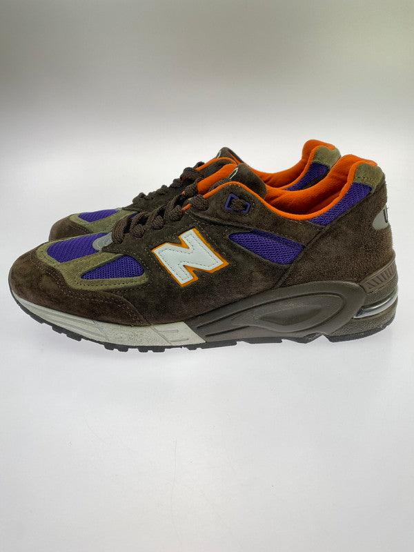 【中古品】【メンズ】 NEW BALANCE ニューバランス M990BR2 靴 シューズ スニーカー 162-260223-AS-2-min サイズ：26cm カラー：ブラウン/パープル/オレンジ 万代Net店