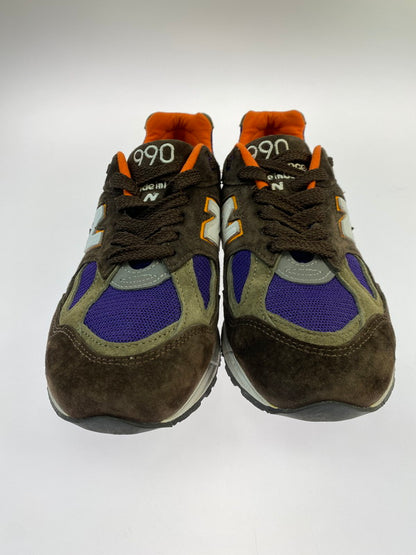 【中古品】【メンズ】 NEW BALANCE ニューバランス M990BR2 靴 シューズ スニーカー 162-260223-AS-2-min サイズ：26cm カラー：ブラウン/パープル/オレンジ 万代Net店
