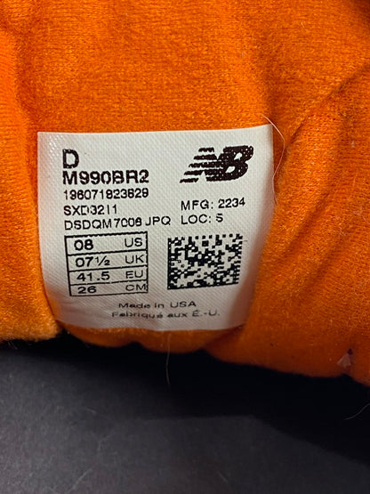 【中古品】【メンズ】 NEW BALANCE ニューバランス M990BR2 靴 シューズ スニーカー 162-260223-AS-2-min サイズ：26cm カラー：ブラウン/パープル/オレンジ 万代Net店