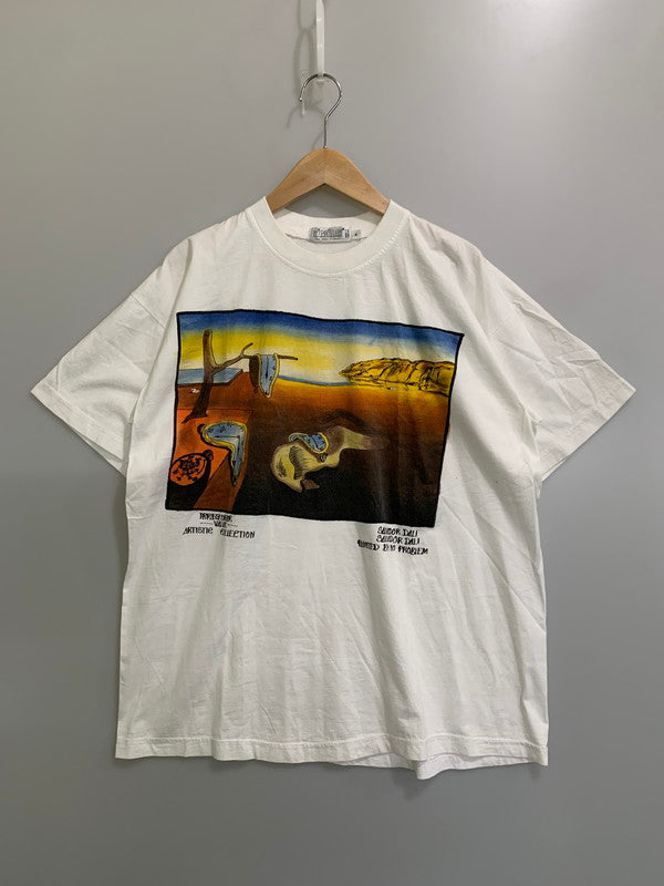【中古品】【メンズ】 NO PROBLEM ノープロブレム SALVADOR DALI TEE 半袖Tシャツ ショートスリーブ 146-260225-AS-19-min サイズ：XL カラー：ホワイト 万代Net店