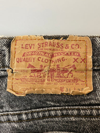 【中古品】【メンズ】 Levi's リーバイス 505-4861 90S CHEMICAL ACID BLACK DENIM PANT デニムパンツ ボトムス 157-260225-AS-25-min サイズ：W31L32 カラー：ブラック 万代Net店