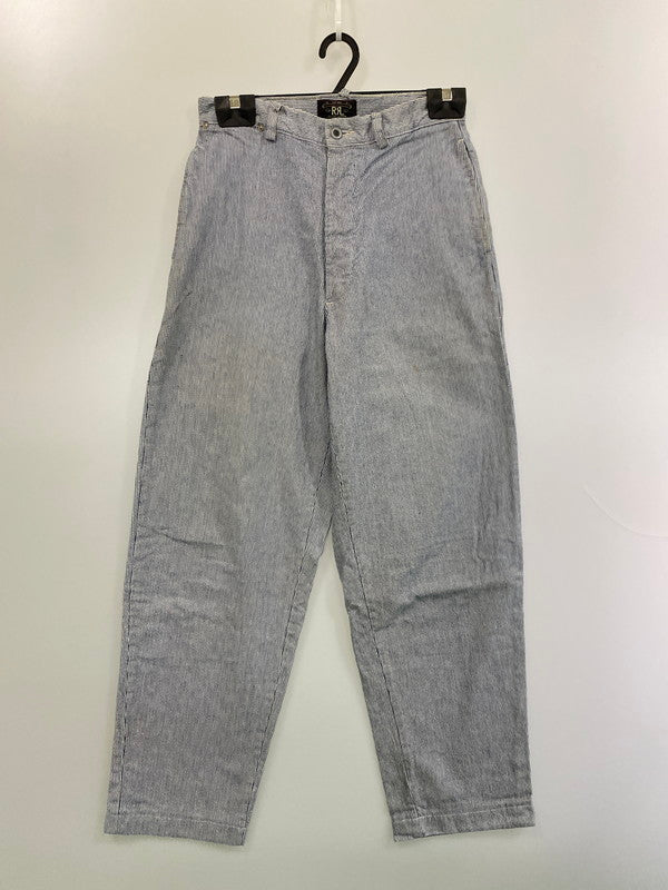 【中古品】【メンズ】 RRL ダブルアールエル HICKORY STRIPE PANTS ヒッコリーストライプパンツ ボトムス 156-260225-AS-23-min サイズ：28/32 カラー：ネイビー/ホワイト 万代Net店