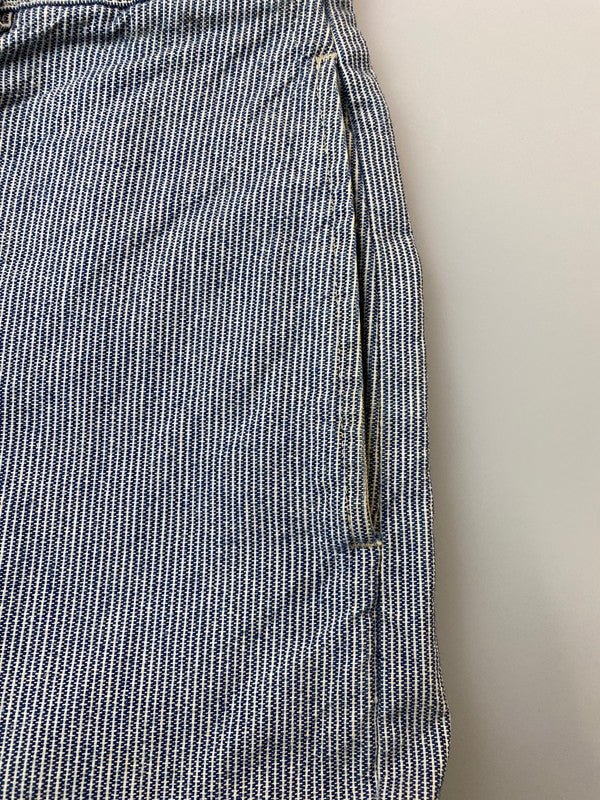 【中古品】【メンズ】 RRL ダブルアールエル HICKORY STRIPE PANTS ヒッコリーストライプパンツ ボトムス 156-260225-AS-23-min サイズ：28/32 カラー：ネイビー/ホワイト 万代Net店