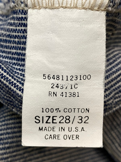 【中古品】【メンズ】 RRL ダブルアールエル HICKORY STRIPE PANTS ヒッコリーストライプパンツ ボトムス 156-260225-AS-23-min サイズ：28/32 カラー：ネイビー/ホワイト 万代Net店