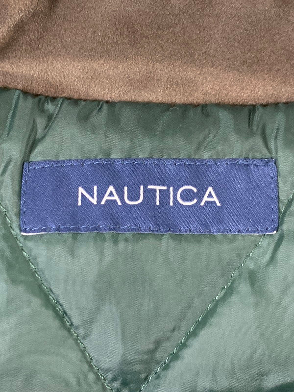 【中古品】【メンズ】 NAUTICA ノーティカ 253-1543 中綿クラッシュド ダックブルゾン アウター 147-260225-AS-2-min サイズ：M カラー：ブルーグレー/ブラウン 万代Net店