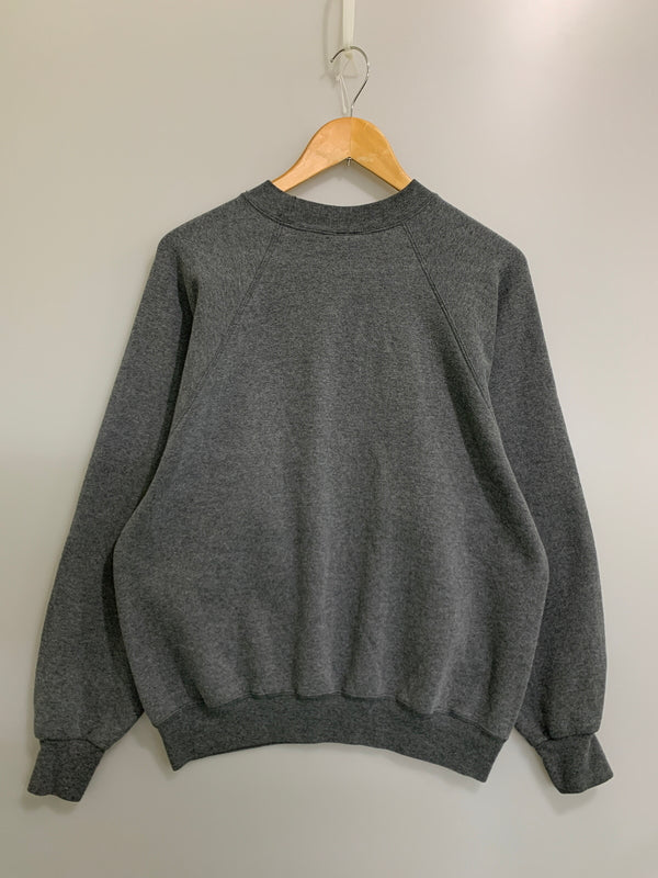【中古品】【メンズ】 HANES ヘインズ 90S 赤タグ USA製 SWEAT SHIRT スウェット トレーナー 146-260714-ta-37-min サイズ：L カラー：グレー 万代Net店