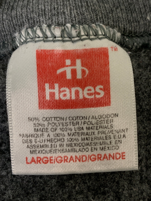 【中古品】【メンズ】 HANES ヘインズ 90S 赤タグ USA製 SWEAT SHIRT スウェット トレーナー 146-260714-ta-37-min サイズ：L カラー：グレー 万代Net店
