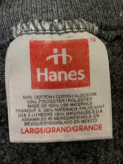 【中古品】【メンズ】 HANES ヘインズ 90S 赤タグ USA製 SWEAT SHIRT スウェット トレーナー 146-260714-ta-37-min サイズ：L カラー：グレー 万代Net店