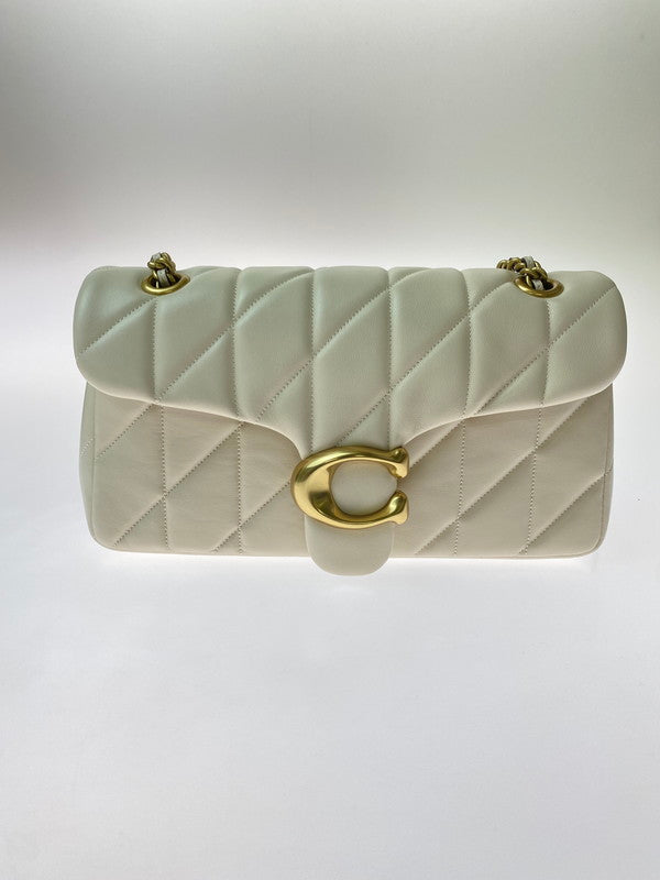 【中古品】【レディース】 COACH コーチ タビー 26 ショルダーバッグ レディース カバン キルティング 180-260220-em-41-min カラー：アイボリー 万代Net店