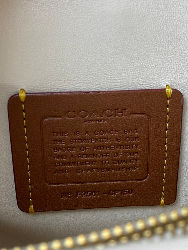 【中古品】【レディース】 COACH コーチ タビー 26 ショルダーバッグ レディース カバン キルティング 180-260220-em-41-min カラー：アイボリー 万代Net店
