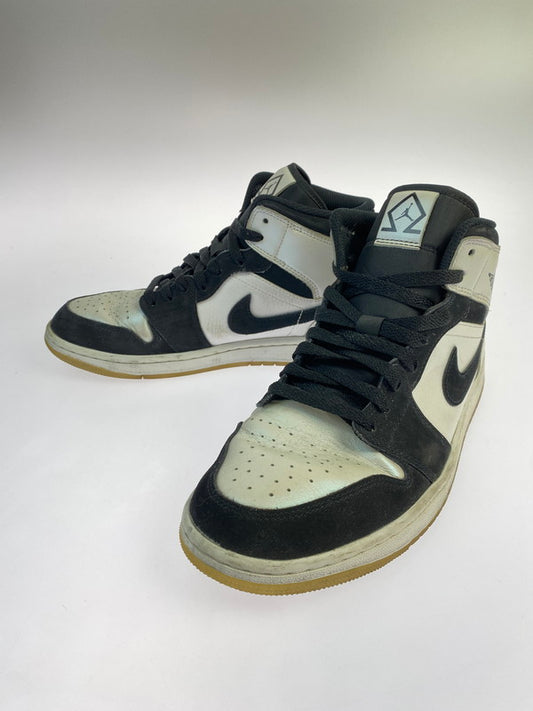 【中古品】【メンズ】 NIKE ナイキ DH6933-100 AIR JORDAN 1 MID 靴 シューズ スニーカー 160-260301-AS-7-min サイズ：27cm カラー：ブラック/ホワイト 万代Net店