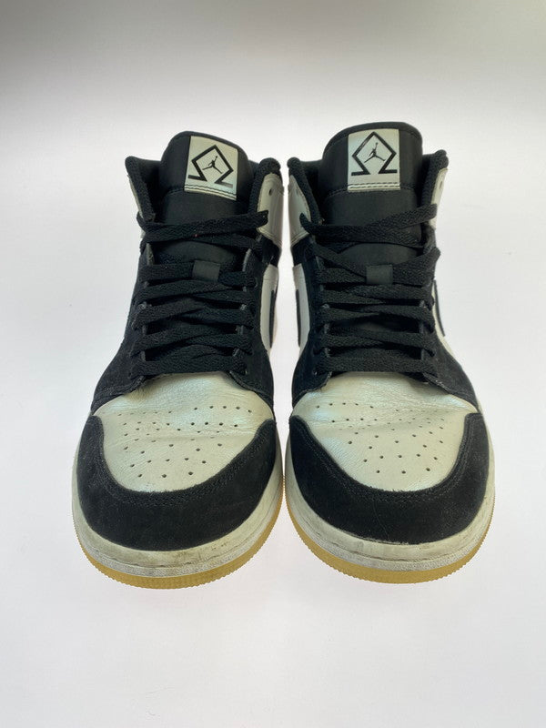 【中古品】【メンズ】 NIKE ナイキ DH6933-100 AIR JORDAN 1 MID 靴 シューズ スニーカー 160-260301-AS-7-min サイズ：27cm カラー：ブラック/ホワイト 万代Net店
